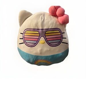 Hello Kitty Plush with Sunglasses - Cream, Pink, and Blue